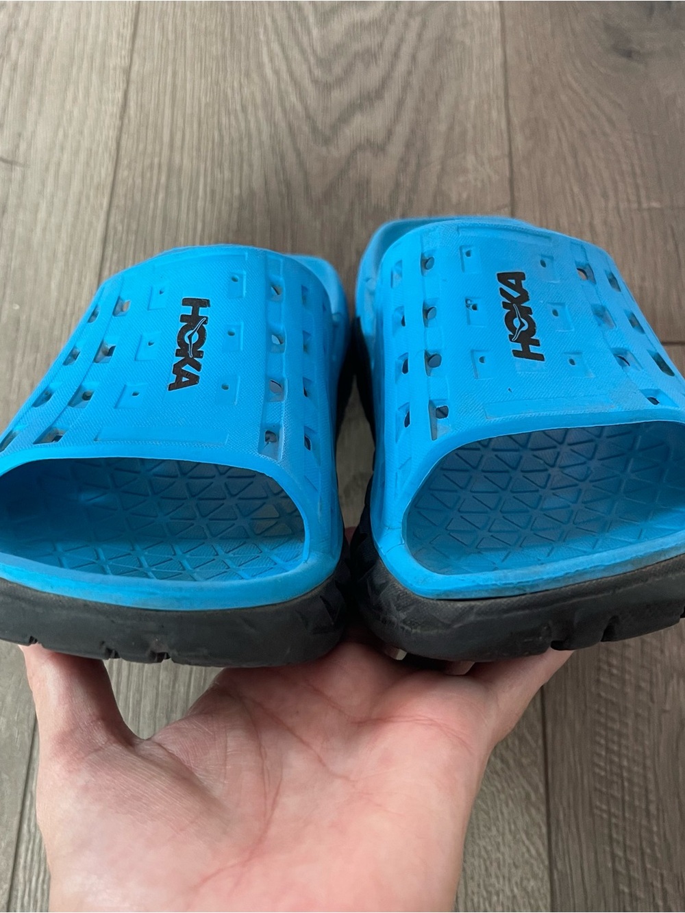 HOKA One Ora Blue Black Men’s 8 Women’s 10 Recovery Slides Sandals - Picture 5 of 11